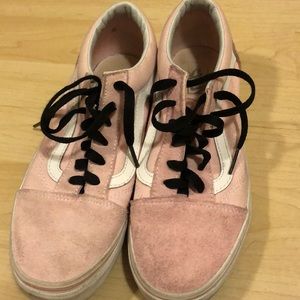 Pink suede vans